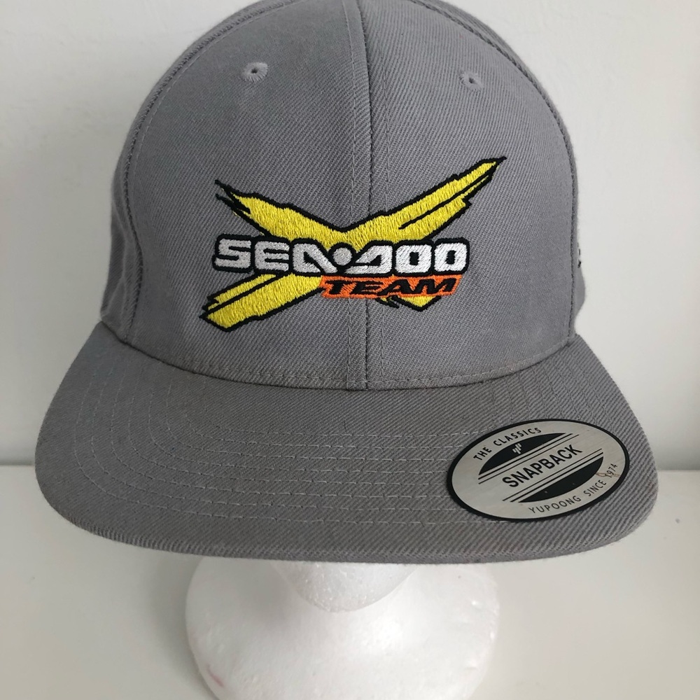 Seafood Gray Hat with Yellow Logo